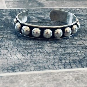 Sterling silver cuff bracelet